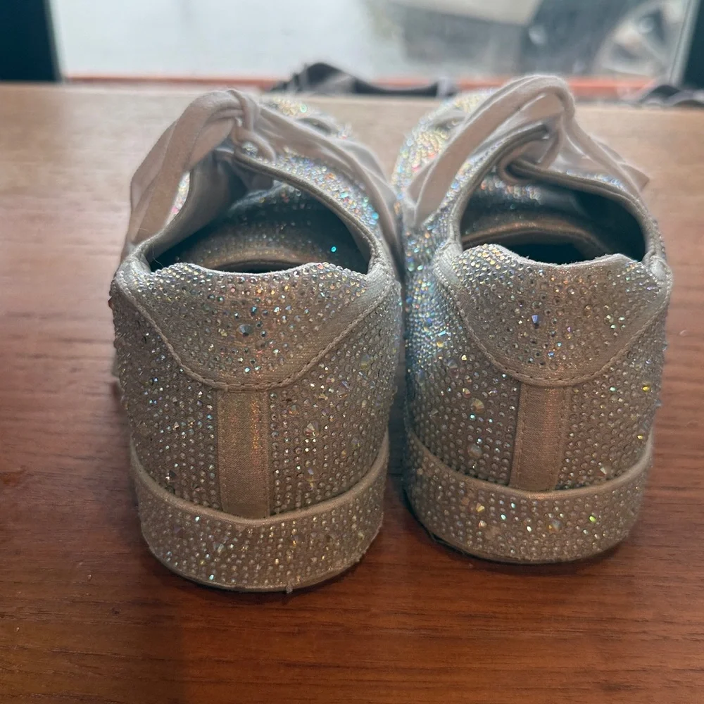INC Lola Silver Rhinestone Sneakers - Picture 4 of 10